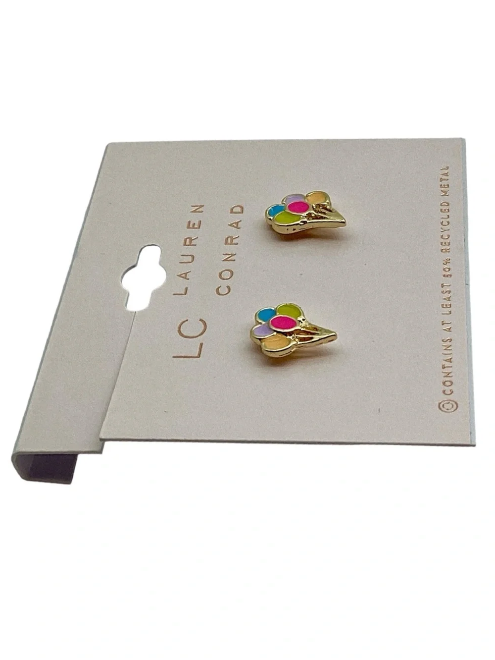 LC Lauren Conrad Gold-Tone Balloon Stud Earrings (NWT)